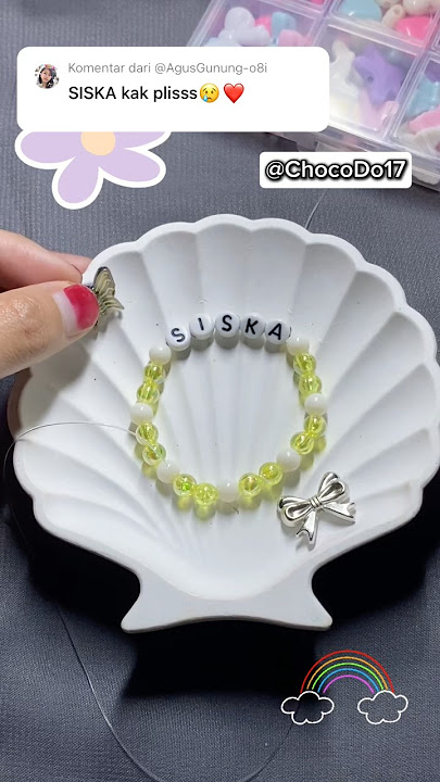 DIY gelang manik SISKA #diy #handmade #beads #bracelet #accessories #jewelry #tutorial #shorts #dj