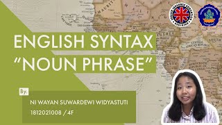 NOUN PHRASE // ENGLISH SYNTAX