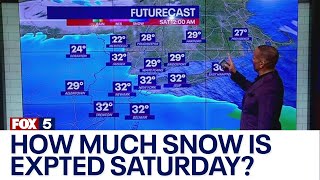 NYC weather: How much snow is expected Saturday in NY, NJ, CT?