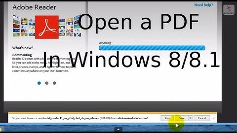 Open a PDF file in Windows 8 - Windows 8 Tutorial