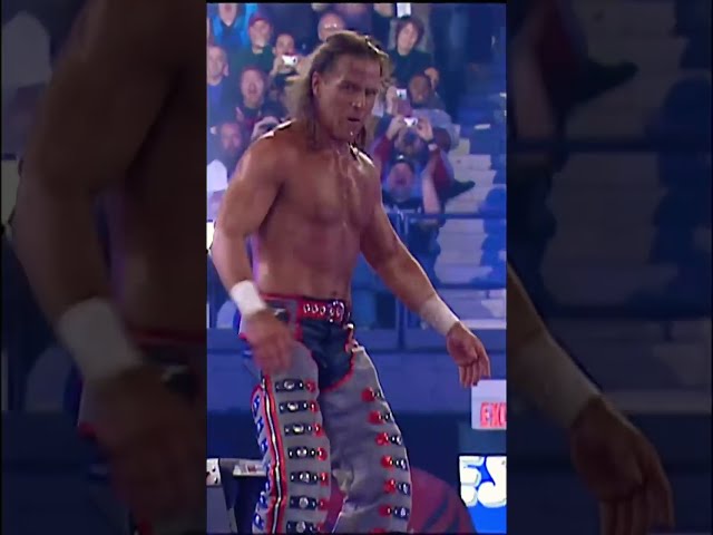 Shawn Michaels jumps off a ladder onto Mr McMahon Short