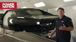 El Dodge Charger del 69 entra en la cabina para una nueva pintura