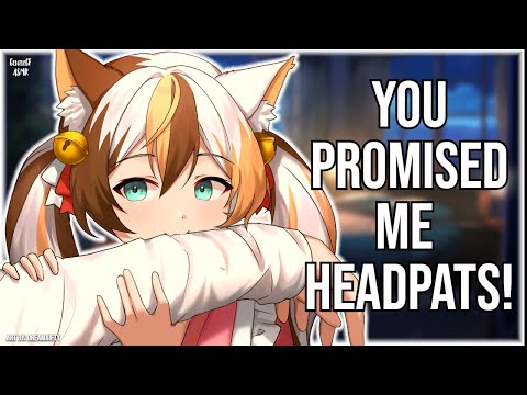 3DIO ASMR | Neko Demands Headpats!! 🫳🐈| Sleepy Talking & Headpats | Cozy Sleep Aid