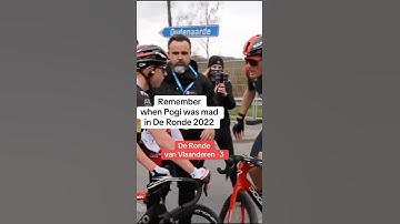 A FRUSTRATED Pogi in De Ronde 2022! #shorts