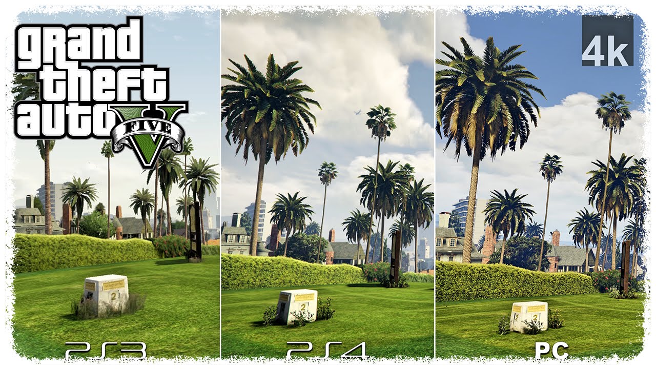 Grand Theft Auto 5 / GTA 5 - PS4 vs PS3 - 1080p Comparativa gráfica 