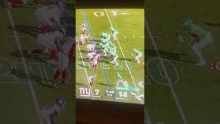 Cam Skattebo out with ankle injury against the Eagles‼️ #NFl #Giants #RB #Skattebo