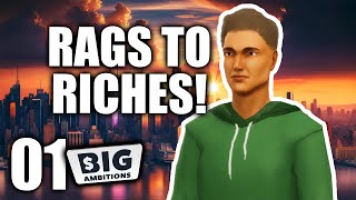 RAGS TO RICHES! My First Day in Big Ambitions! | Ep 1 | Big Ambitions