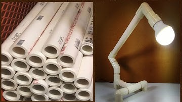 PVC Pipe Table Lamp