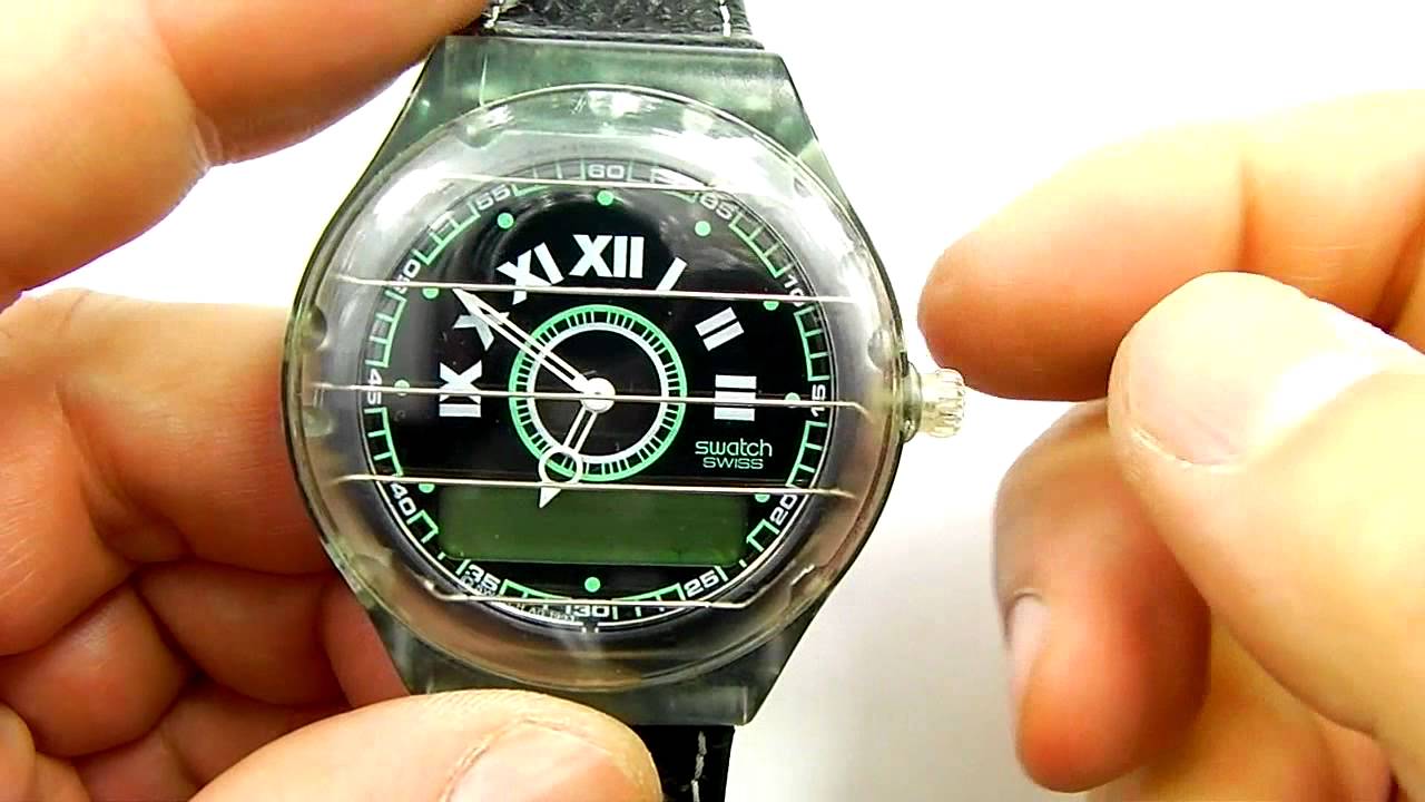 Swatch Pager Working 1993 - YouTube