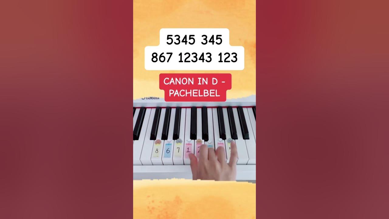 Canon in D - Pachelbel (Piano Tutorial) #canonind #pachelbelcanon #pachelbel #easypianotutorial