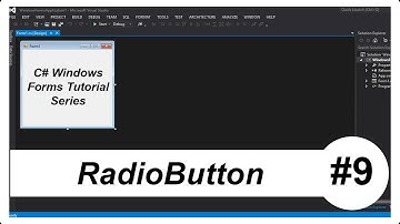 C# Windows Forms Tutorial #9 - RadioButton