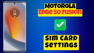Motorola Edge 50 Fusion Sim Card Settings || How to set card settings || How to use sim card