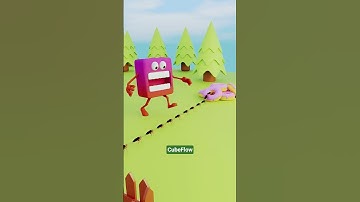 𝐂𝐎𝐋𝐎𝐑𝐅𝐔𝐋 𝐂𝐔𝐁𝐄 𝐂𝐇𝐀𝐒𝐄 🎨🔄👾✨ #3d #animation #funny #ai #shorts #viral #cubeflow #gaming