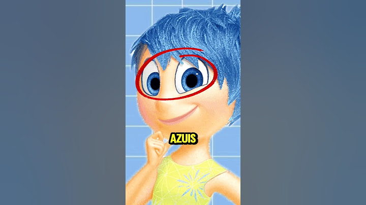Por quê a alegria possui olhos azuis em #divertidamente? #shorts #insideout2 #alegria