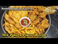 Pakora platter recipe  1 batter 5 pakoras recipe  iftar party frittrs    