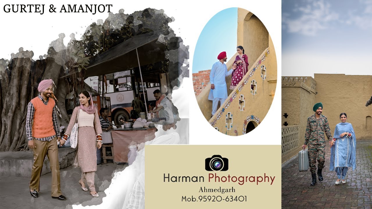 BEST PUNJABI PRE WEDDING 2025 {GURTEJ & AMANJOT}  |  HARMAN PHOTOGRAPHY AHMEDGARH (9592063401)