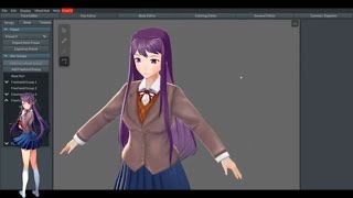 Making Yuri From DDLC in VRoid