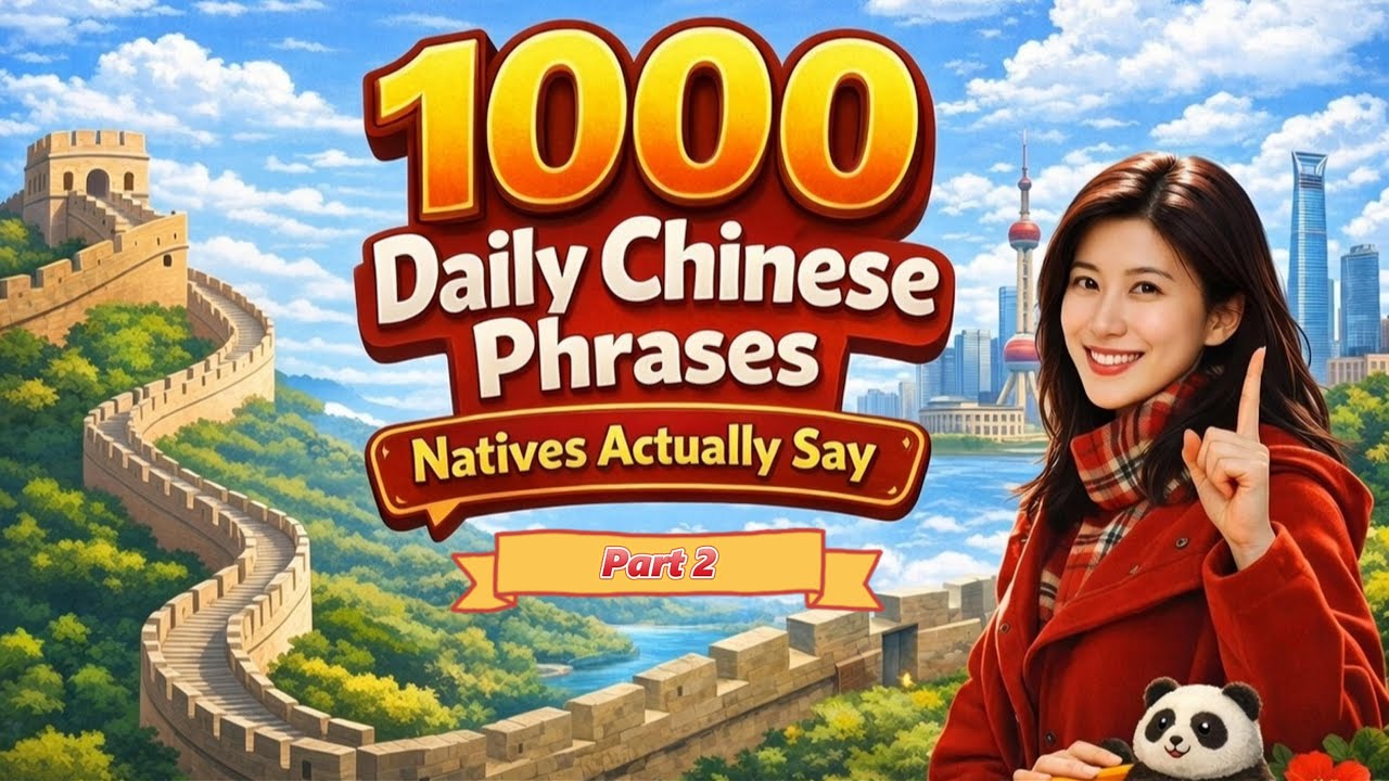 Sound 100% Native: 1000 Real Chinese Phrases People Use Every Day (From Morning to Night) Part 2