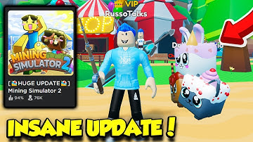 The HUGE UPDATE In Mining Simulator 2 IS HERE AND I GOT THIS MAX TIER CHALLENGE PET!