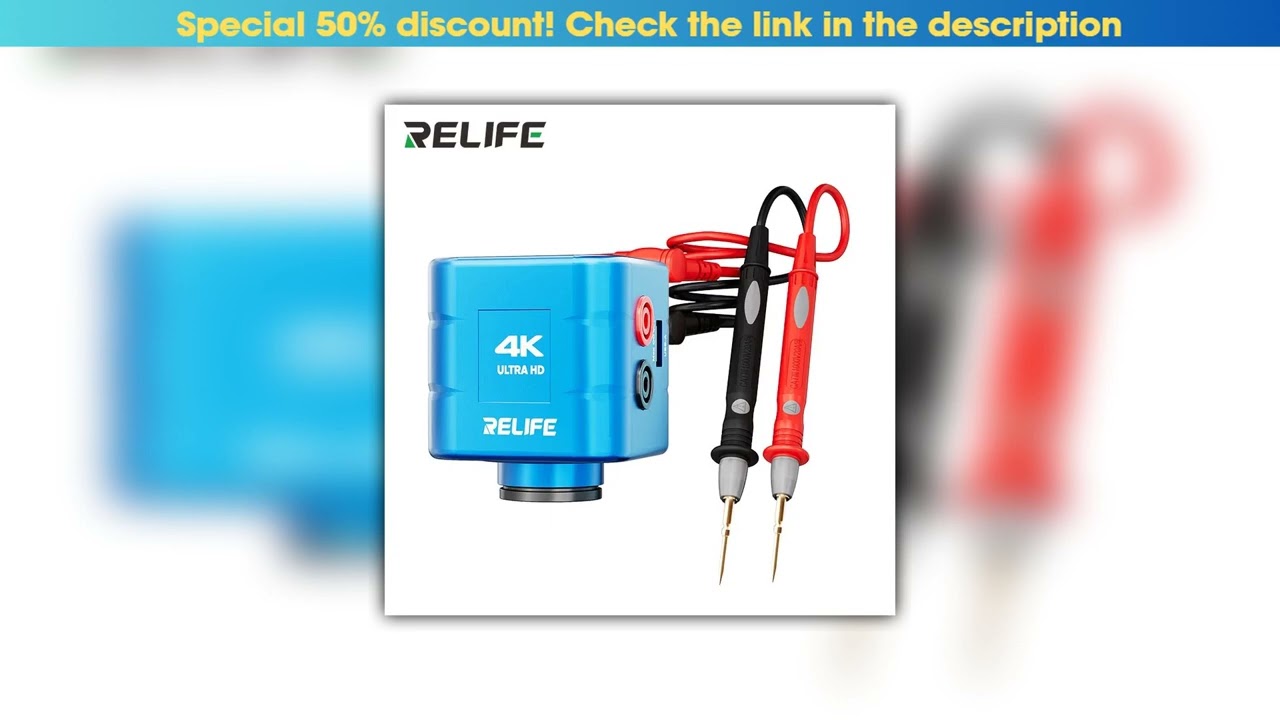 Hot Picks RELIFE MC2 Microscope Multimeter Camera 4K HDMI Output 1080P 60FPS with HDMI/Type-c Inter