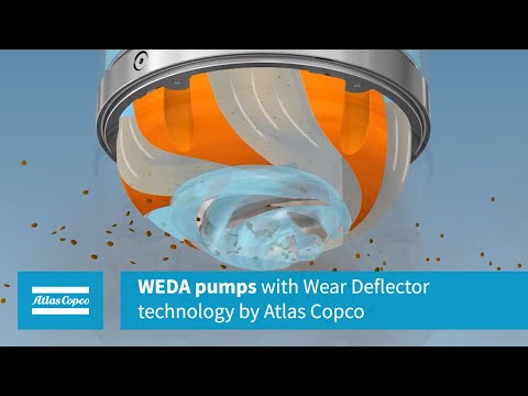 WEDA pumps with Wear Deflector technology by Atlas Copco
