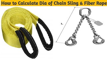 Chain Sling & Synthetic Web Sling diameter Calculation Formula| EHS STUDY POINT BY SK |