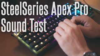 Steelseries Apex Pro Typing Sound Test No Talking Youtube