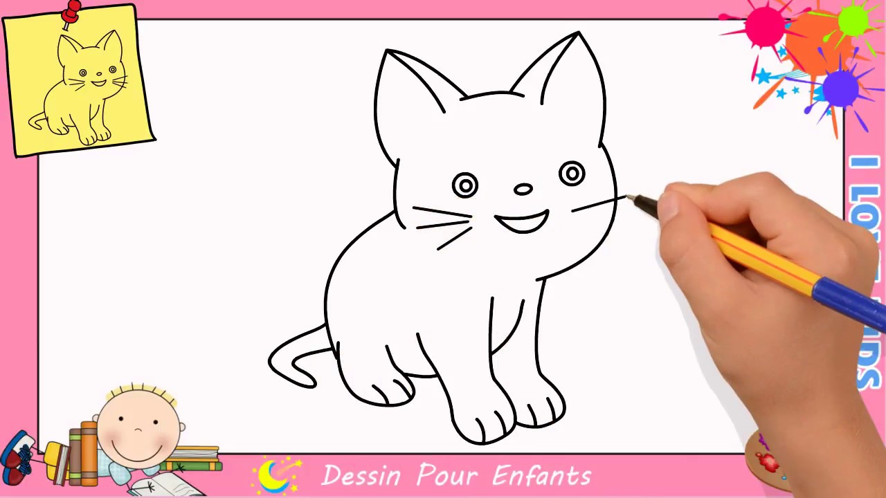 Dessin Chat Facile Etape Par Etape Comment Dessiner Un Chat Facilement 3 Youtube