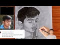 How to draw tushar sarnot free hand outline  step by step tutorial guidingkaif