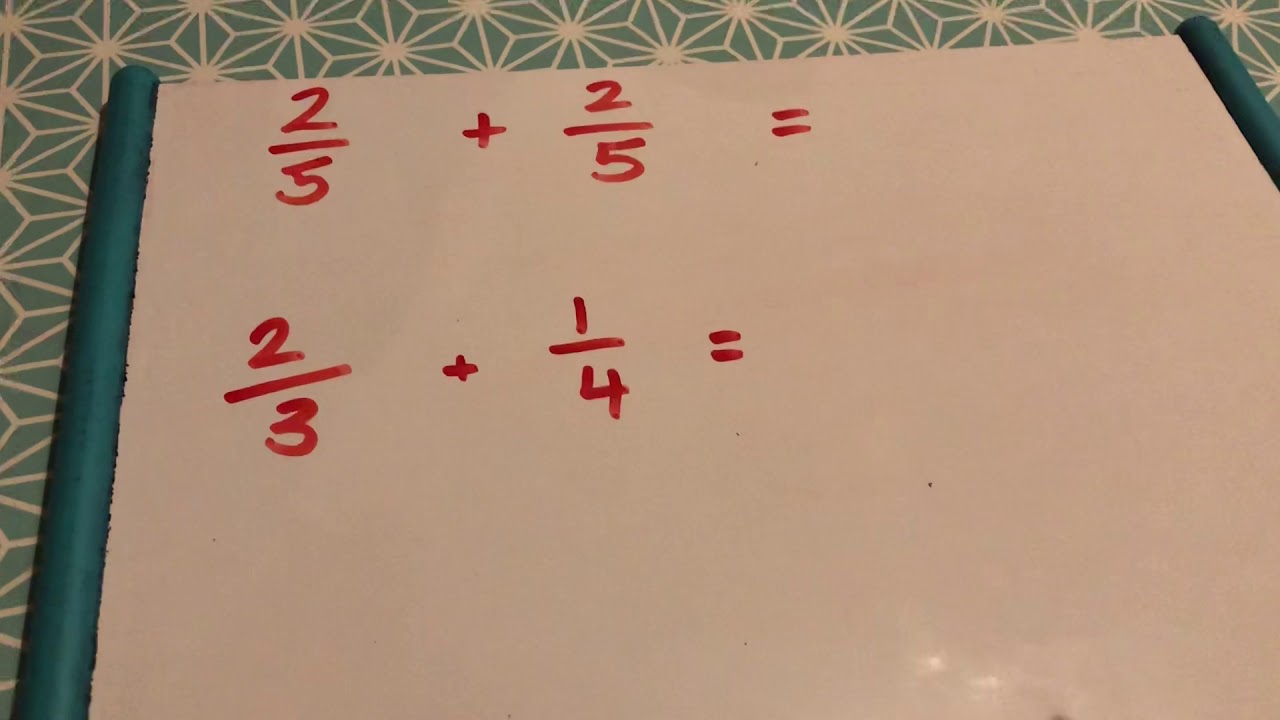 Adding fractions - YouTube