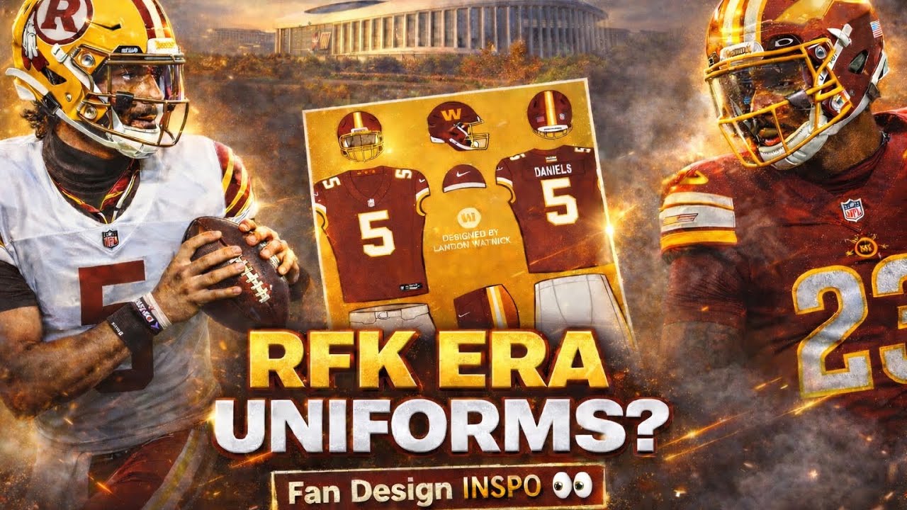 New “RFK ERA” Washington Commanders Uniforms INSPIRED by FAN CONCEPTS ...
