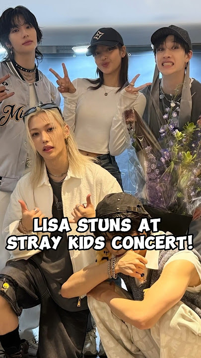 Lisa Stuns at Stray Kids Concert! 😍🔥 #lisa #straykids #blackpink