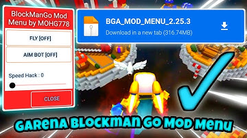 Garena Blockman Go mod menu latest version 2.25.3 download now 😱🤤