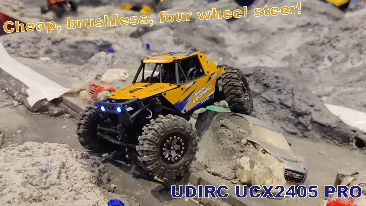Эпический бесщёточный Snow Leopard с четырьмя управляемыми колёсами! (Распаковка и обзор UDIRC UC...
