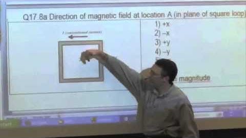 M & I II: Magnetic Field of a Wire and a Loop Video 2 Part 1
