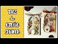 TAGS de OTOÑO con SHAKER TRANSPARENTE 🍁🦔  | Tutorial Scrapbooking