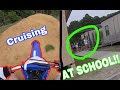 Riding Pit Bike in School and on streets (Urban Dirt Bike)