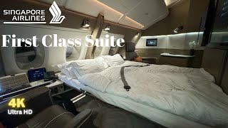 World Best First Class Singapore Airlines First Class Suite on A380 with Double Bed