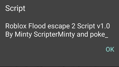 Roblox Flood Escape 2 Script for Mobile