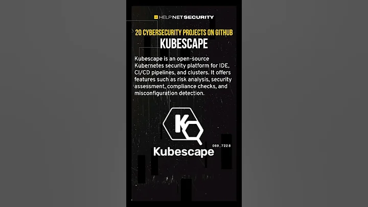 Cybersecurity projects on GitHub you should check out: Kubescape #cybersecurity #github #shorts