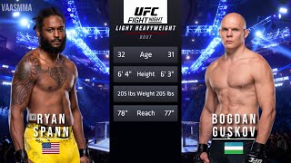 RYAN SPANN VS BOGDAN GUSKOV FULL FIGHT UFC VEGAS 91