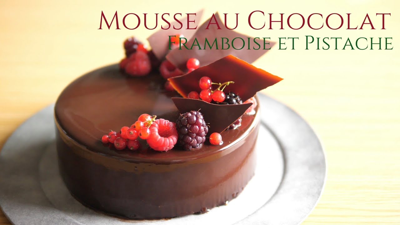 フランボワーズとピスタチオのムースショコラ1 2 How To Make Mousse Au Chocolat1 2 オノマトヘ Youtube