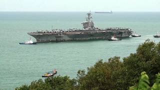 U.S.S. Lincoln docks after 9 months at sea screenshot 3
