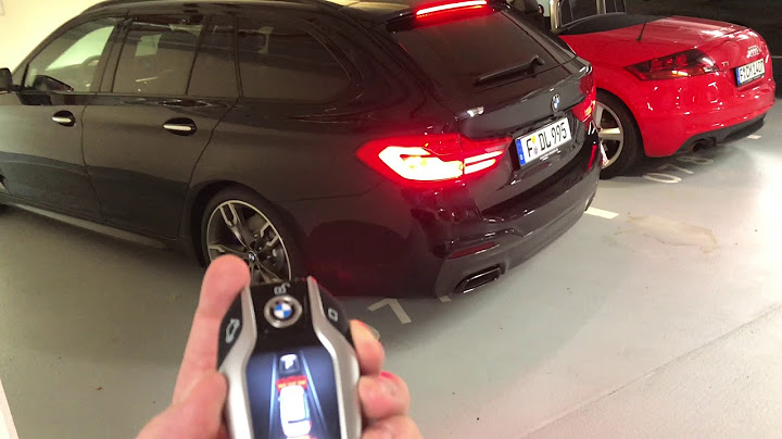 BMW parking assistant plus ferngesteuertes Parken/BMW parking with remote control how does it works