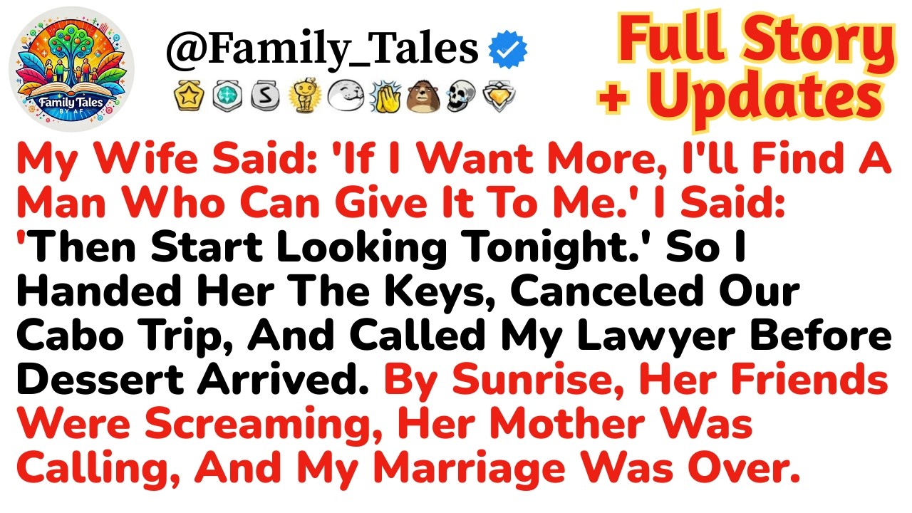 My Wife Said If I Want More I'll Find A Man Who Can Give It To Me. I Said Then Start Looking Tonight