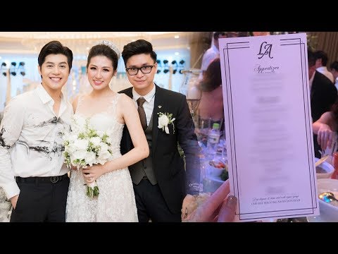 Hé lộ thực đơn KHỦNG trong cưới của Á hậu Tú Anh và chồng đại gia?