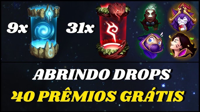 Drops Mundial 2021 Lol  Prêmios de Cápsulas, Baús, Emotes, Ícones