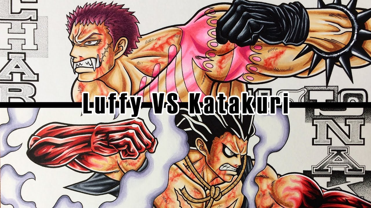 Luffy Snakeman vs Katakuri Stickers