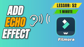 How to add Echo Effect to Audio in @FilmoraWondershare - Lesson 52 Filmora Tutorial