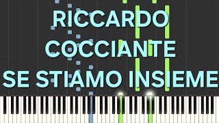 riccardo cocciante~se stiamo insieme(rallentato-slow)=piano facile easy tutorial